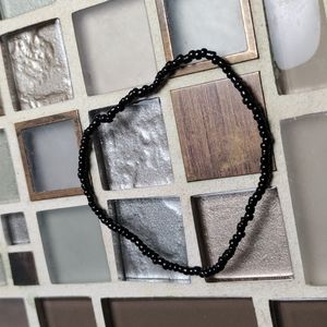 Vintage Black Seed Beaded bracelet